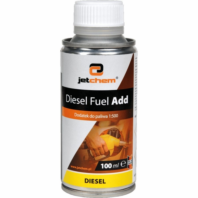 JETCHEM preparat do czyszczenie zbiornika paliwa diesel 100 ml - służy też jako uszlachtniacz do ropy i preparat do usuwania wody z paliwa