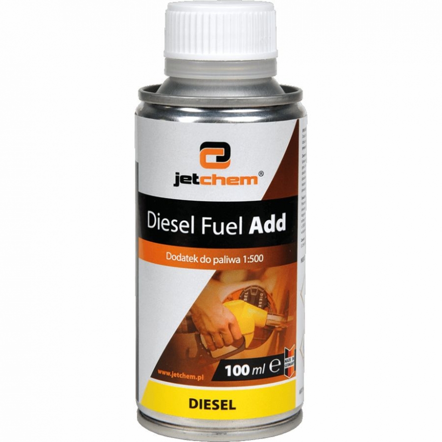JETCHEM preparat do czyszczenie zbiornika paliwa diesel 100 ml - służy też jako uszlachtniacz do ropy i preparat do usuwania wody z paliwa
