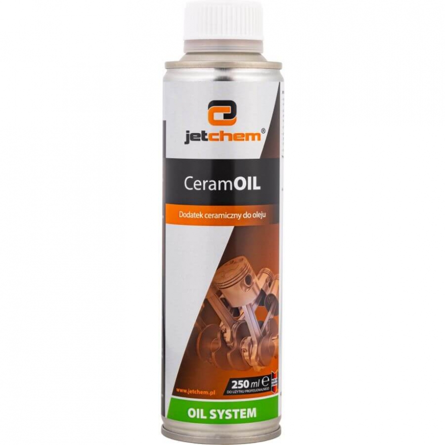 Preparat do oleju silnikowego JETCHEM 250 ml - ceramiczna ochrona silnika na dłuższy czas.