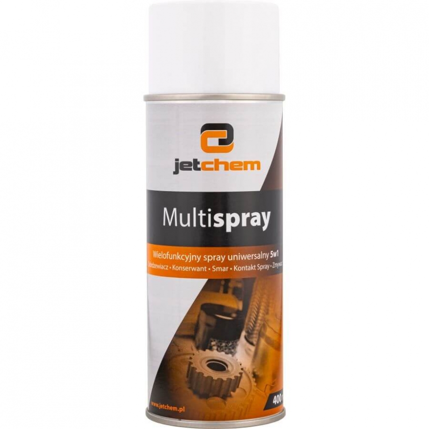 JETCHEM Multispray - Doskonały płynny smar wielofunkcyjny. Preparat wielofunkcyjny o działaniu czyszczącym, smarującym i konserwującym